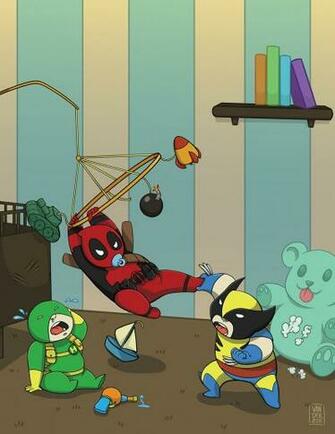 Deadpool Vs Wolverine By Awhim
