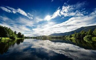Sunny Lake Wallpaper HD