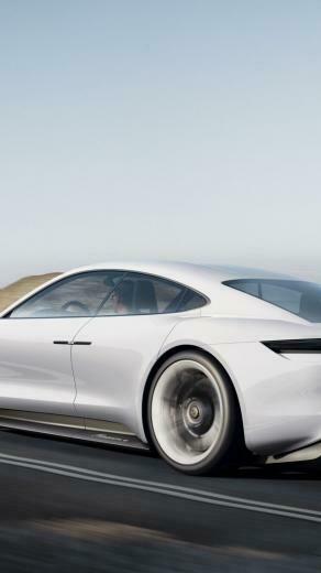 Wallpaper Porsche Taycan Electric Cars Supercar 800v White