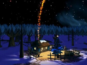 Christmas Night 3d Screensaver Screenshots