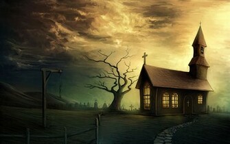 Chruch In Dream World Wallpaper HD