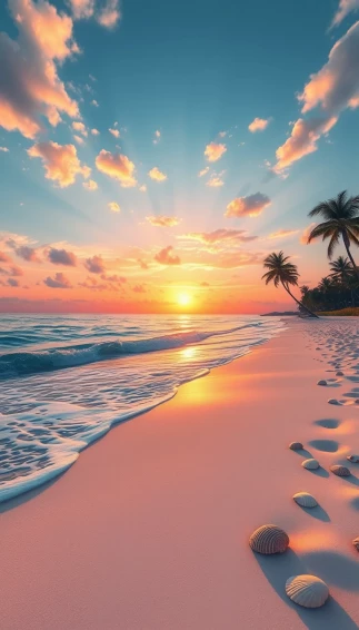3d Wallpaper Sea Beach