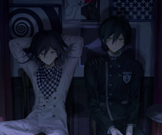 Shuichi Saihara Kokichi Oma Video Game Danganronpa V3 Wallpaper