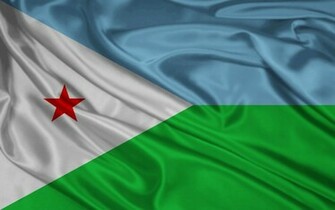 Djibouti Flag Wallpaper Stock Photos