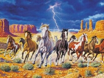 HD Animals Wallpaper White Wild Horses