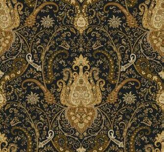 Waverly Byzance Copper Black Damask Wallpaper Double Roll Bolts