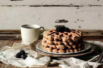 Waffles With Syrup Wallpaper Imgkid The Image