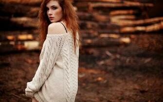 Beautiful Redhead Model Desktop Pc And Mac Wallpaper