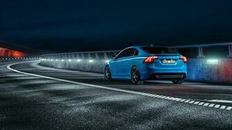 Blue Volvo S60 Polestar Wallpaper HD