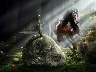 Fantasy Friesian Horse Wallpaper