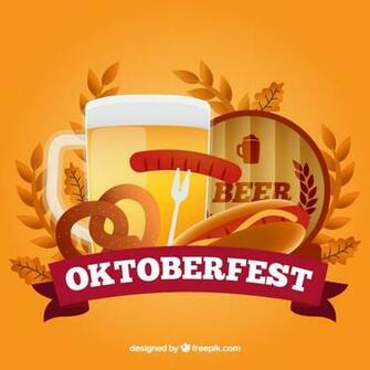 Coloured Oktoberfest Background Vector