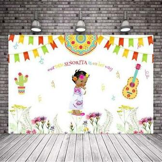 Amazon Mehofoto Mexican Baby Shower Backdrop Fiesta Little