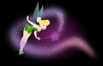 Tinker Bell S Pixie Dust Black Background By Theoriginalginger On