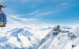 Ski Lift Skiing Snowboarding Winter Snow Mountains Wallpaper