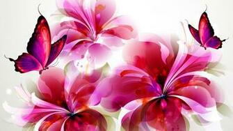 Flowers And Butterflies Wallpaper Sf