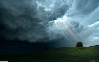 Sunrays On A Cloudy Day Wallpaper Open Walls