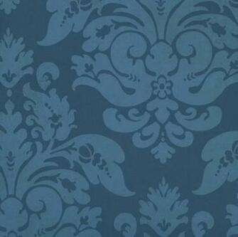 Blue Ckb77724 Peony Damask Wallpaper