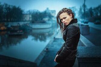 Women Dreadlocks Rain Depth Of Field Black Clothing