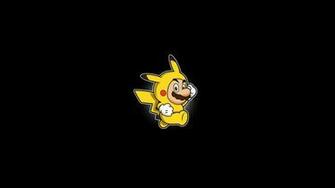 Simplistic Simple Black Background Wa Video Games Mario