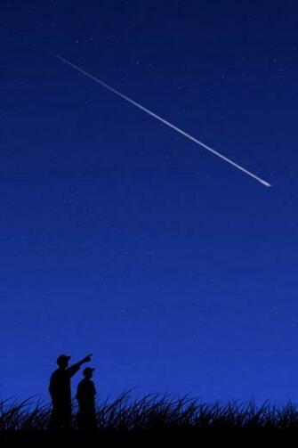Shooting Star iPhone Wallpaper HD