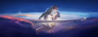 Space Fantasy Boy Girl Couple Love Wallpaper