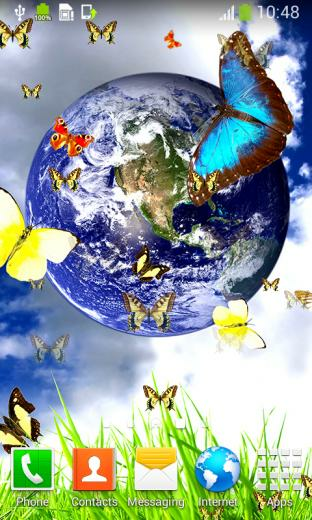 Earth And Space Live Wallpaper App For Android