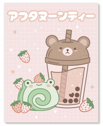 Cute Boba Tea Wallpaper