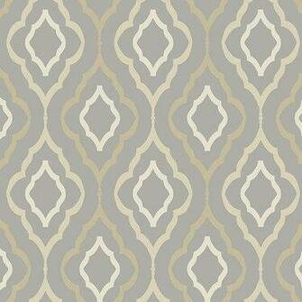 York Wallcoverings Candice Olson Inspired Elegance Diva Geometric