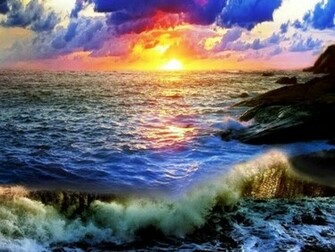 Ocean Sunset Wallpaper Walltor