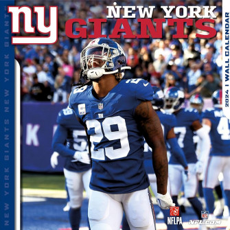 New York Giants X Team Wall Calendar Turner Sports