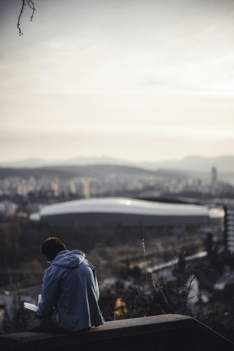 A Person Standing In Front Of Mountain Photo Cluj Napoca