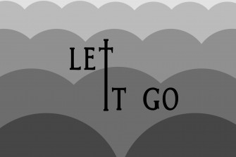 Inspirational Let It Go Blocks Message Wallpaper