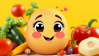 Cute Potato Wallpaper