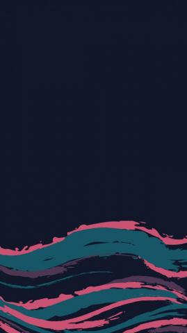 Wallpaper Wave Strokes Paint Abstraction Minimalism Blue