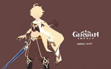 Aether Minimalist Genshin Impact By Wyntile