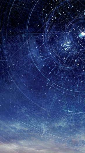 iPad Aesthetic Wallpaper Showing A Starry Night Sky With Large Circle Of Stars And Star Like Object