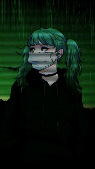 Dark Aesthetic Cartoon Wallpaper