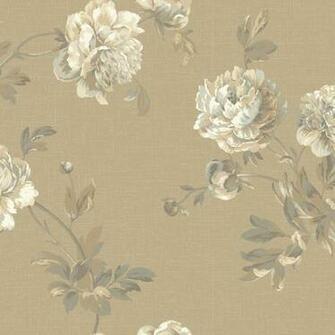 Grey And Beige Whitworth Peony Wallpaper Wall Sticker Outlet