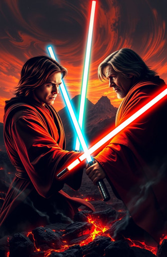 Anakin Vs Obi Wan Wallpaper