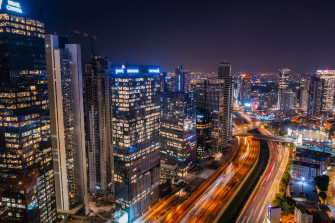 Time Lapse Photography Of City During Night Photo