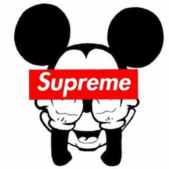 Mickey Mouse Supreme Wallpaper Top