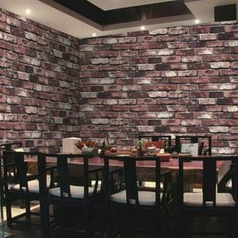 Vintage Stone Look Pattern Design Brick Wall Wallpaper Rock