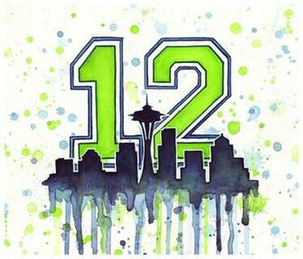 Seattle Seahawks 12th Man Art By Olechka01