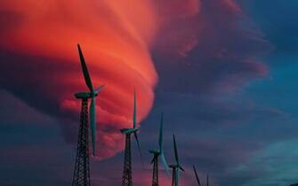 Wind Turbine Computer Wallpaper Desktop Background