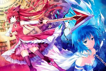 Desktop Pictures Puella Magi Madoka Magica Anime Girls Red