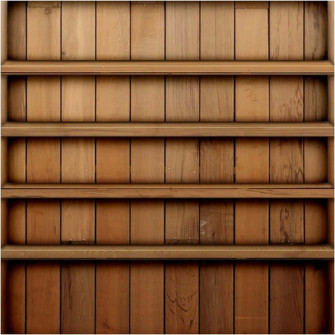 A Wooden Book Shelf With Many Books Wallpaper