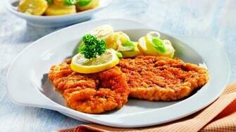 Rezeptbild Wiener Schnitzel Hintergrundbilder Schweineschnitzel