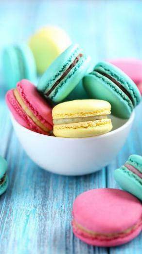 Yummy Macaroon Wallpaper Fondos De Dulces Pantalla