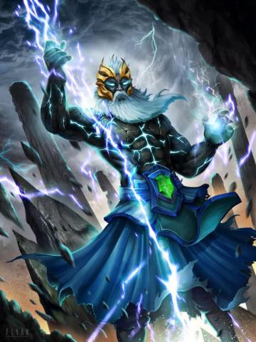 Hello This Is Personal Illustration Of Dota Zeus Arcana