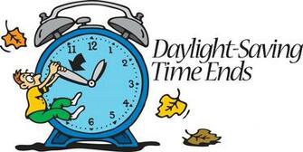 Daylight Savings Time Ends Clipart